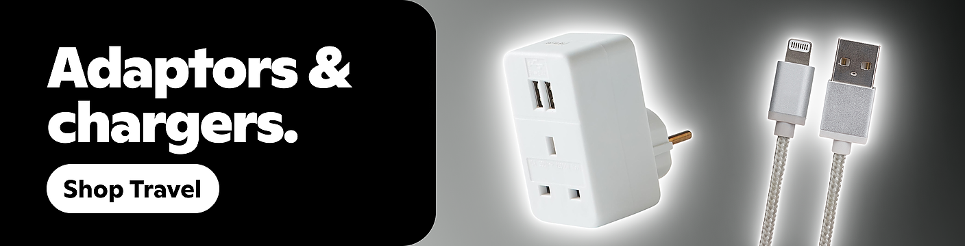 Maplin UK to European Travel Adapter - White, Chargers & Adapters, Maplin